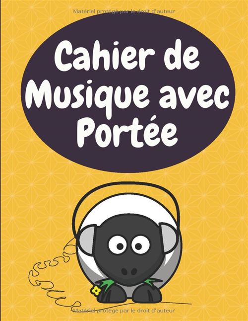 Cahier De Musique Narratik - Grand Format 21,6 X 27,9 Cm, Portées Larges Et Pages Lignées