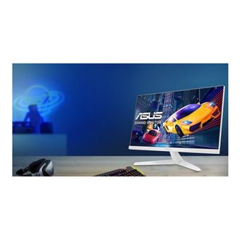 ASUS VY249HF-W - Écran LED - jeux - 24" (23.8" visualisable) - 1920 x 1080 Full HD (1080p) @ 100 Hz - IPS - 250 cd/m² - 1300:1 - 1 ms - HDMI - blanc