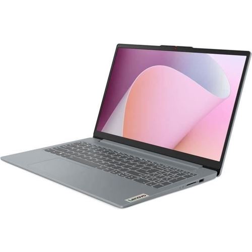 Lenovo IdeaPad Slim 3 15AMN8 82XQ - Conception de charnière à 180 degrés - AMD Ryzen 3 - 7320U / jusqu'à 4.1 GHz - Aucun SE fourni - Radeon 610M - 8 Go RAM - 512 Go SSD NVMe - 15.6" TN 1920 x 1080 (Full HD) - Wi-Fi 6 - gris arctique - clavier : Franç