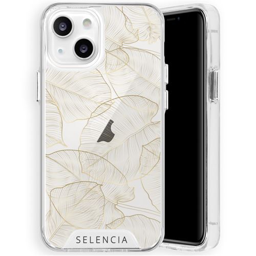 Coque pour iPhone 13 Coque rigide,Coque Plastique Design Bobronzerique d'or Dorée Selencia