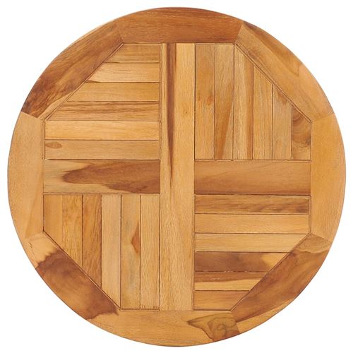 vidaXL Disque de table rotatif Bois de teck solide