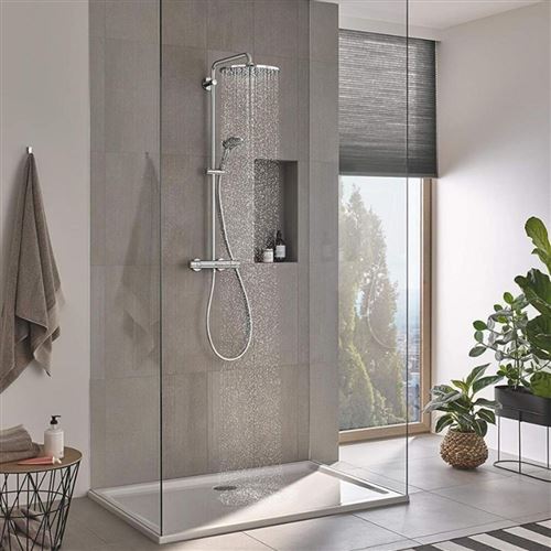 Colonne de douche avec inverseur manuel GROHE Quickfix - Vitalio Start  Shower System