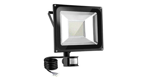 100w horypt lux projecteur led extérieur détecteur de mouvement pir  infrarouge 3000k, 10000lm spot à led - blanc chaud etanche ip65 - pour -  Luminaires extérieur à la Fnac