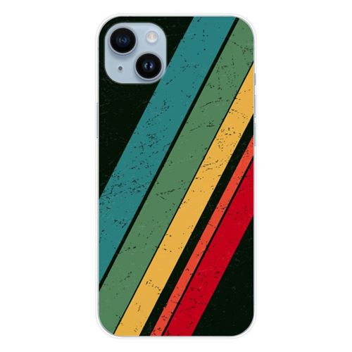 Coque en silicone imprimée compatible Apple iPhone 14 Plus Grunge