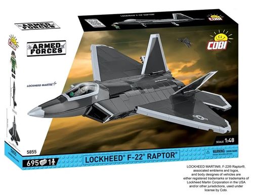 Non Communiqué Cobi - 5855 Avion De Chasse Lockheed F-22 Raptor ( Jeu De Construction)