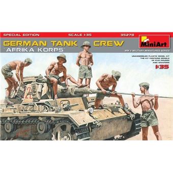 German Tank Crew afrika Korps Special Edition- 1:35e - Miniart - 1
