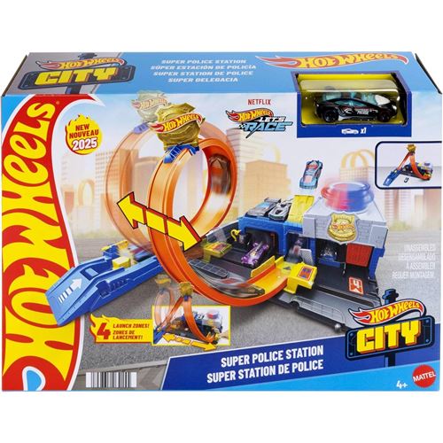 Non Communiqué Hot Wheels Coffret Super Station De Police
