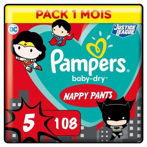 PAMPERS Couches-culottes Baby-Dry Pants Taille 5 - 27 culottes