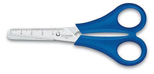 3Claveles 188Ciseaux d'école, inox, Gaucher de 5
