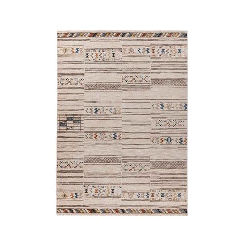Tapis Tissé Imprimé Ethnique "Jaka" Multicolore 160 x 230 cm