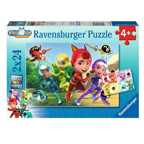 Puzzle 2 x 24 pièces : Les défenseurs des Animaux Ravensburger