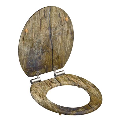 Schütte - 80124 Solid Wood-sedile Copriwater Con Anima In Legno Mdf E Sistema Di Abbassamento Automatico