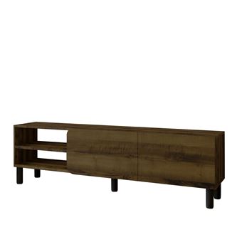 Meuble TV en bois "River" - 150 x 31.4 x 48.2 cm - Noyer Antique - 1