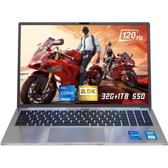 PC portable ROLIPO PC portable - 16 - 32 Go de RAM 1To SSD Intel Core i7-13620H(jusqu'à 4.9 GHz) - Windows 11 - WiFi6- Ordinateur(clavier QWERTY） - 1