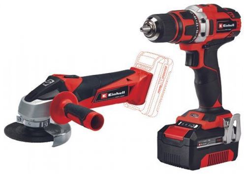 Einhell - Kit Perceuse-Visseuse TE-CD 18/40 Li - Meuleuse d'Angle TC-AG 18/115 Li - 18V - Image 3