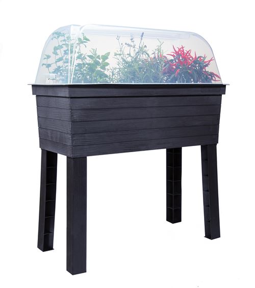 Non Communiqué Marron Carré Potager Sur Pieds Avec Serre Graf 645143