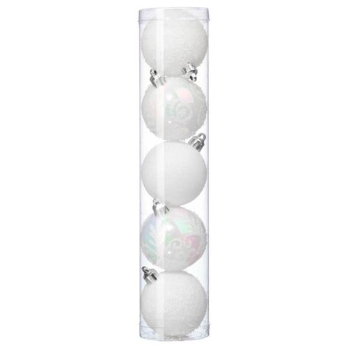 Fééric Lights & Christmas Blanc Fééric Lights And Christmas - Lot De 5 Boules De Noël "Colorama" 5Cm - Image 3