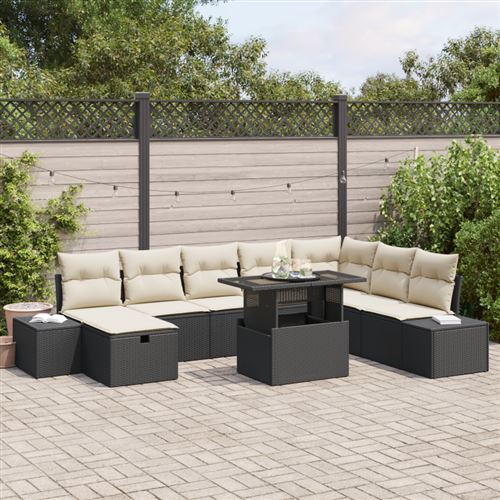 Vidaxl Ensemble De Canapé De Jardin 11 Pc Polyrotin - Image 2
