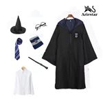 Funidelia – Kit Déguisement Harry Potter – Tunique Gryffondor, Cravate, Lunettes, Baguette – Taille 10-12 Ans – Pour Halloween Et Carnaval – Fille Et Garçon