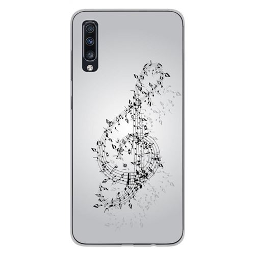 Coque en silicone imprimée compatible Samsung Galaxy A50 Galaxy A50s Valse des notes