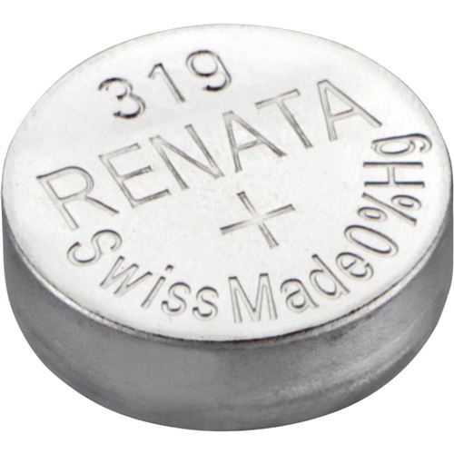 RENATA Pile bouton Silver Oxyde 319 / SR527 SW 0% Mercure 1,55V