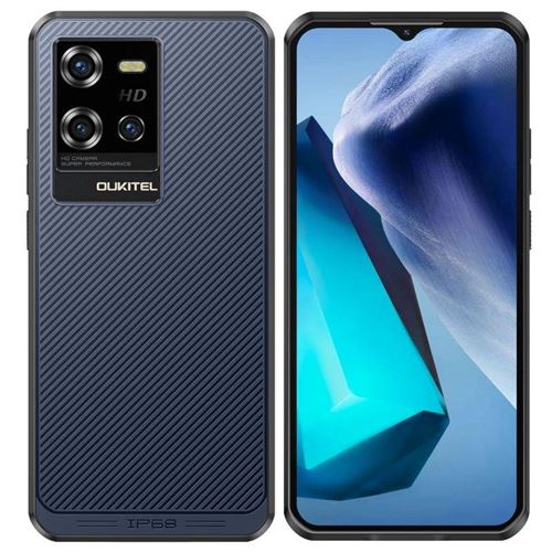 Smartphone 6.5 Pouces 5G Étanche Android 14 256GB Batterie 6500mAh Bleu YONIS