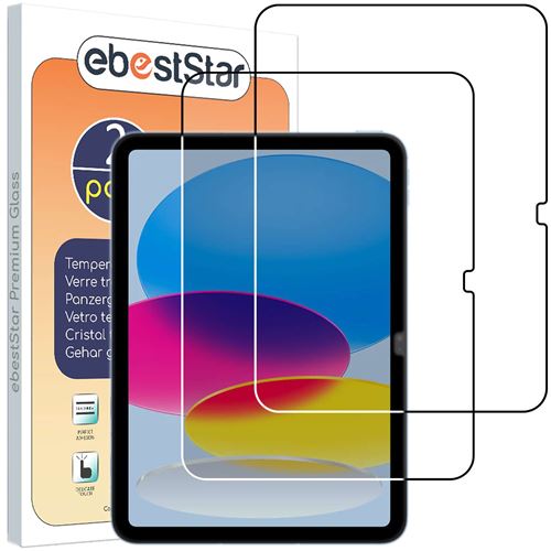 [Pack x2] Verre tremp&eacute; pour iPad 10.9 (2022) Anti-Casse, Anti-Rayure, Pose sans Bulles 