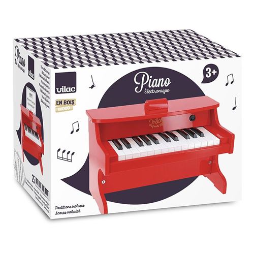 Vilac - Piano - Jouet musical - Rouge - Image 2
