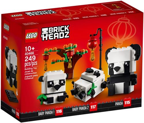 LEGO® BrickHeadz™ 40466 Les pandas du Nouvel An chinois