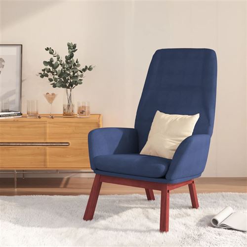 Non Communiqué Bleu Vidaxl Relaxstoel Tissu