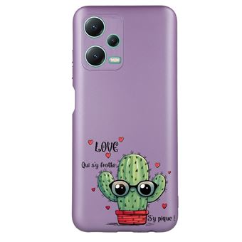 Sur Coque Metal Violet Taperso Pour Redmi Note Pro G Et X Pro Personnalise Cactus