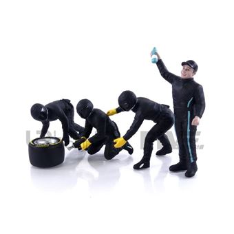 AMERICAN DIORAMA 1/18 – FIGURINES F1 Pit Crew Figures Set 1 Team