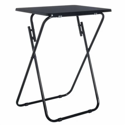 Table pliante coloris noir - Longueur 48 x Profondeur 38 x Hauteur 65 cm