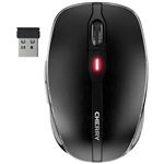 CHERRY MW 8C ADVANCED - Souris - ergonomique - optique - 6 boutons - sans fil - 2.4 GHz, Bluetooth 4.0 - récepteur sans fil USB - noir