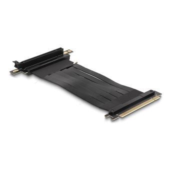 Tsp Riser DeLock Riser Card PCIe x16 vers slot PCIe x16 courbé à 90° avec câble ...