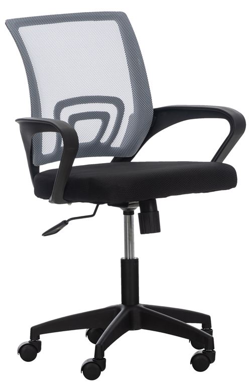 Fauteuil de bureau Auburn en maille avec hauteur réglable et pivotant , Gris