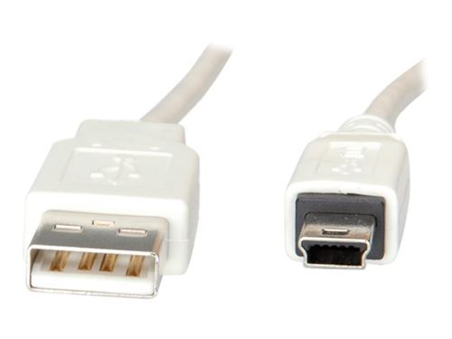 Secomp - Câble USB - USB (M) pour mini USB type B (M) - USB 2.0 - 1.8 m - moulé - beige, pantone 420C