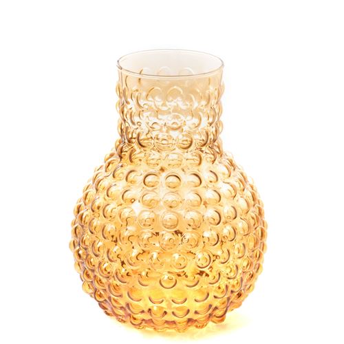 Non Communiqué Jaune Vase Bulle 23,5 Cm - Amadeus - Verre