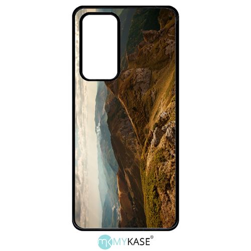 Coque My-Kase pour P40 - montagne foret verdure - Plastique Noir
