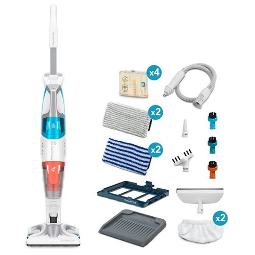Aspirateur balai vapeur 2en1 filaire 1700w blanc/bleu Rowenta RY8544WH État correct - N/A reconditionné disponible sur Fnac