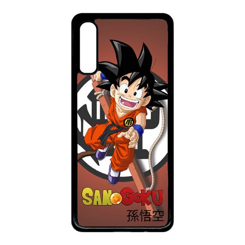 Coque My-Kase pour Galaxy A70 - dragon ball kid san goku - Plastique Noir