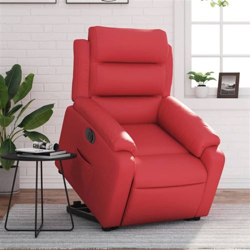 Non Communiqué Rouge Vidaxl Stoel Électrique Similicuir