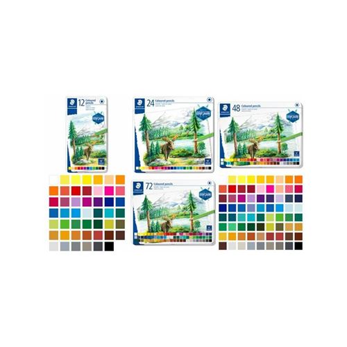 STAEDTLER Crayon couleur Design Journey, étui métal de 72