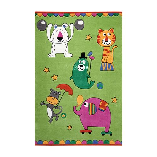 Tapis pour chambre d'enfant vert tufté main little artists
