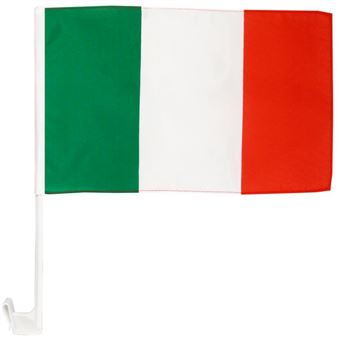 italien Drapeau Autocollant Pare-chocs 10 cm x 10 cm 6 x cœur rempli avec Italie