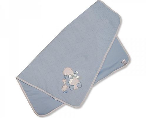 Snuggle Baby couverture bébé canard 70 x 70 cm bleu