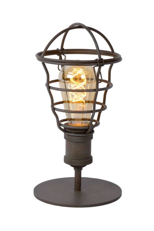 Lucide ZYCH - Lampe De Table - Ø 14 cm - Rouille