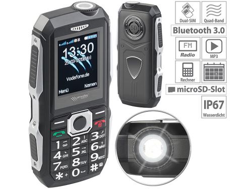 Simvalley Mobile XT-300 - Téléphone mobile - double SIM - microSDHC slot, - microSD slot - GSM - 176 x 220 pixels