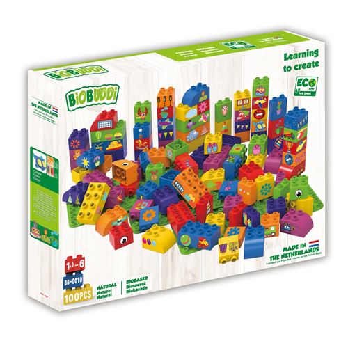 BiOBUDDi blocs avec 3 plaques de base - 100 pièces (BB-0010)