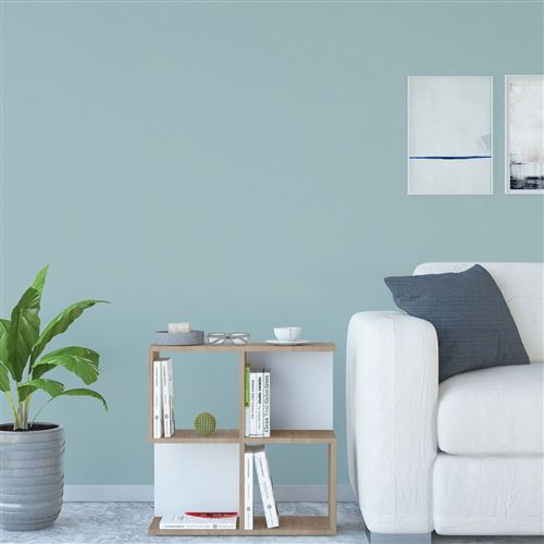 Table d'appoint scandinave bois Martha - L. 60 x H. 60 cm - Blanc